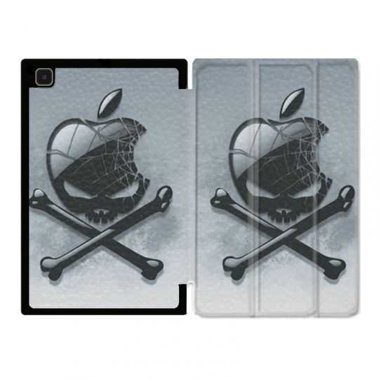 Housse Smart Cover Pour Samsung Galaxy Tab A7 (10.4) Pomme Tete Mort