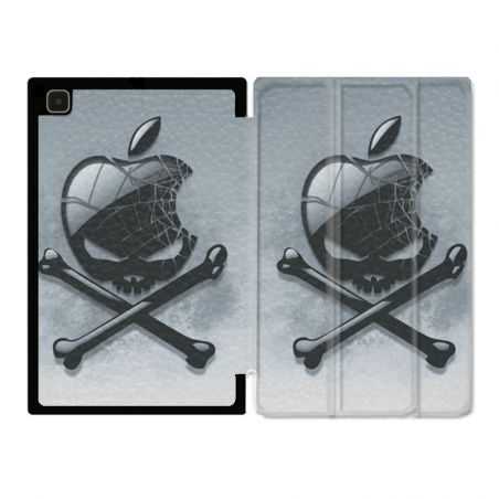 Housse Smart Cover Pour Samsung Galaxy Tab A7 (10.4) Pomme Tete Mort