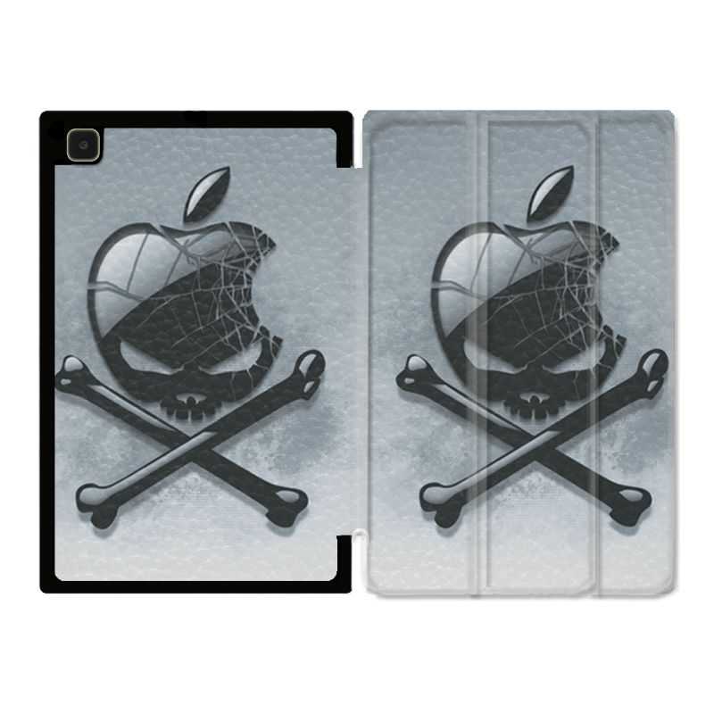 Housse Smart Cover Pour Samsung Galaxy Tab A7 (10.4) Pomme Tete Mort