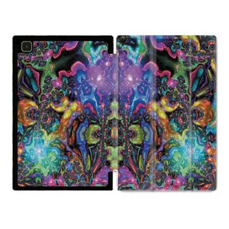 Housse Smart Cover Pour Samsung Galaxy Tab A7 (10.4) Psychedelic Colore