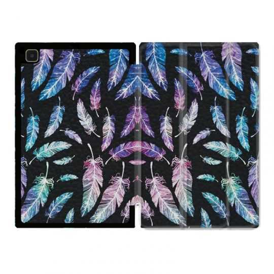 Housse Smart Cover Pour Samsung Galaxy Tab A7 (10.4) Psychedelic Plume