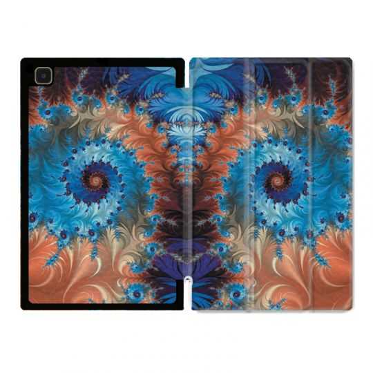 Housse Smart Cover Pour Samsung Galaxy Tab A7 (10.4) Psychedelic Spirale