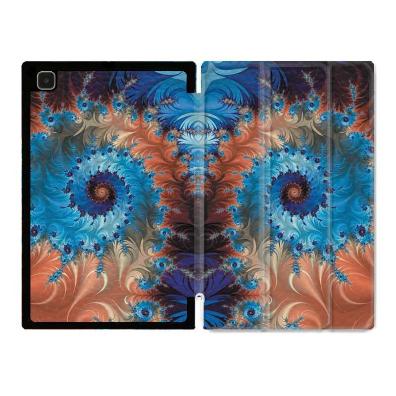 Housse Smart Cover Pour Samsung Galaxy Tab A7 (10.4) Psychedelic Spirale