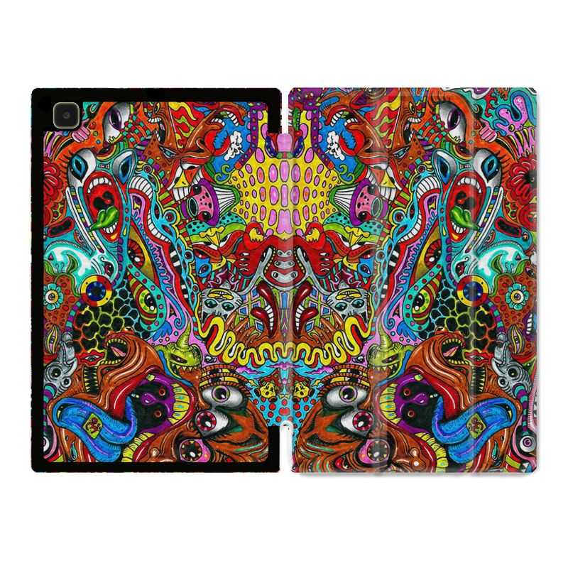 Housse Smart Cover Pour Samsung Galaxy Tab A7 (10.4) Psychedelic Yeux