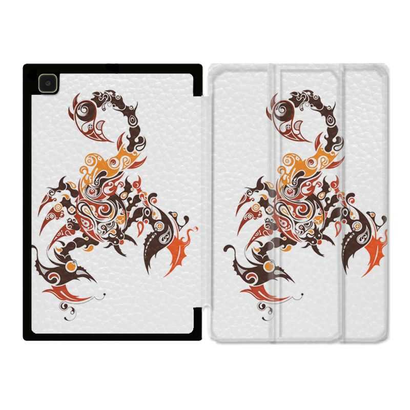 Housse Smart Cover Pour Samsung Galaxy Tab A7 (10.4) Scorpion Blanc