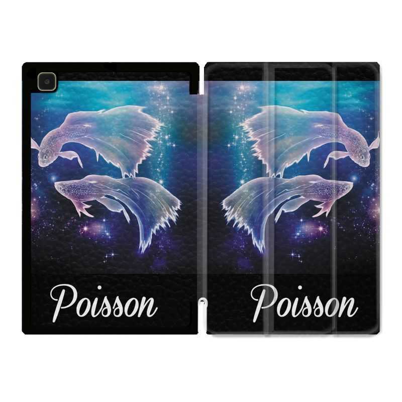 Housse Smart Cover Pour Samsung Galaxy Tab A7 (10.4) Signe Zodiaque 2 Poisson