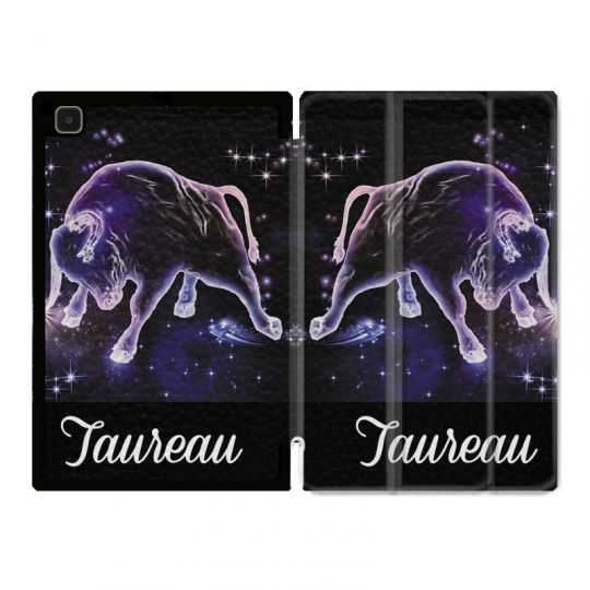 Housse Smart Cover Pour Samsung Galaxy Tab A7 (10.4) Signe Zodiaque 2 Taureau