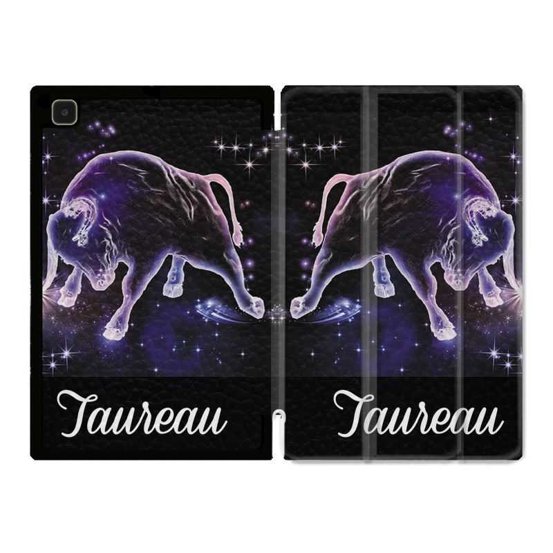 Housse Smart Cover Pour Samsung Galaxy Tab A7 (10.4) Signe Zodiaque 2 Taureau