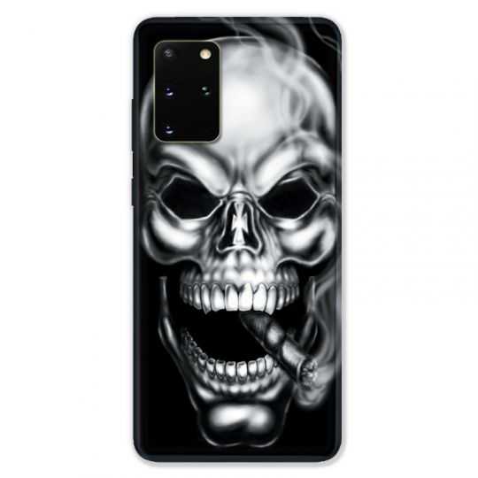 Coque pour Samsung Galaxy S20 PLUS tete de mort Fume