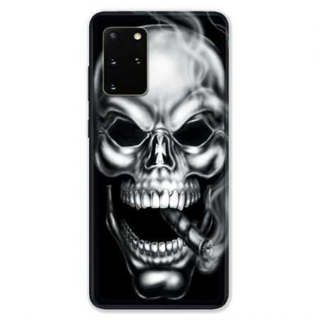 Coque pour Samsung Galaxy S20 PLUS tete de mort Fume