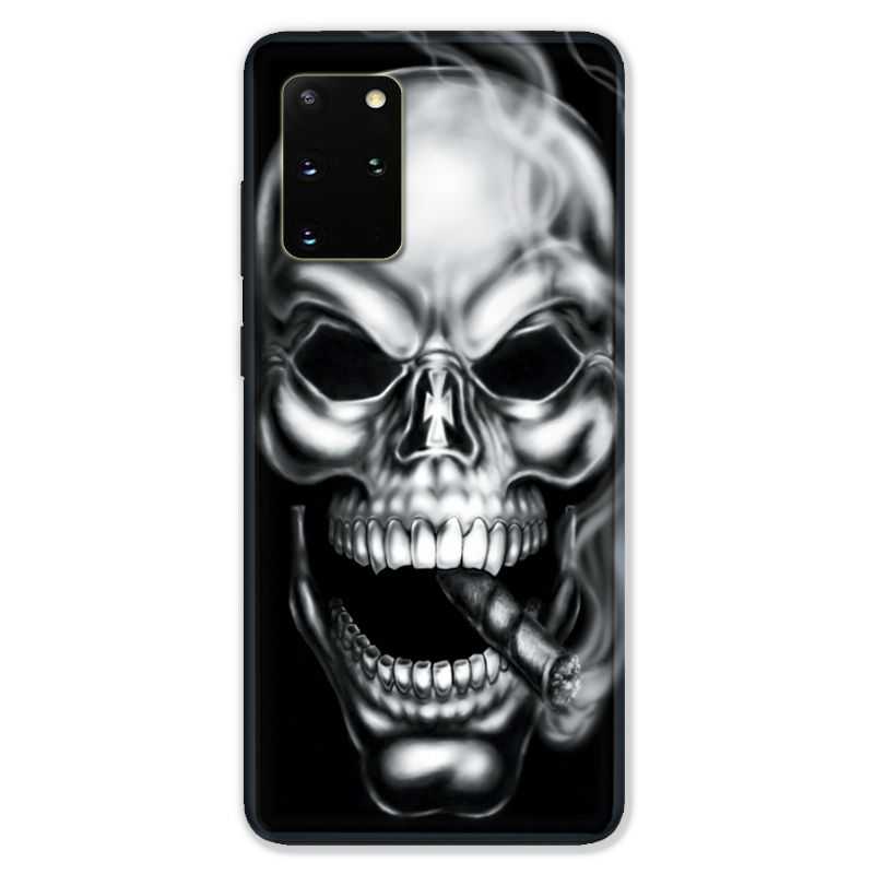 Coque pour Samsung Galaxy S20 PLUS tete de mort Fume