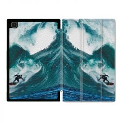 Housse Smart Cover Pour Samsung Galaxy Tab A7 (10.4) Surf Vague