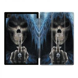 Housse Smart Cover Pour Samsung Galaxy Tab A7 (10.4) Tete de Mort Doigt