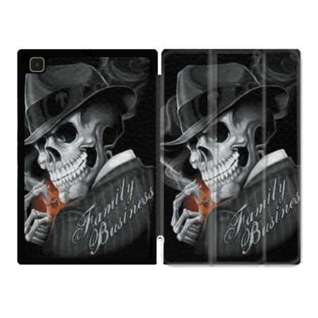 Housse Smart Cover Pour Samsung Galaxy Tab A7 (10.4) Tete de Mort family business