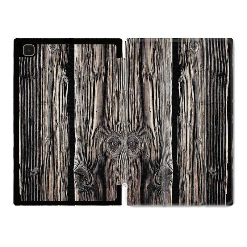 Housse Smart Cover Pour Samsung Galaxy Tab A7 (10.4) Texture Bois