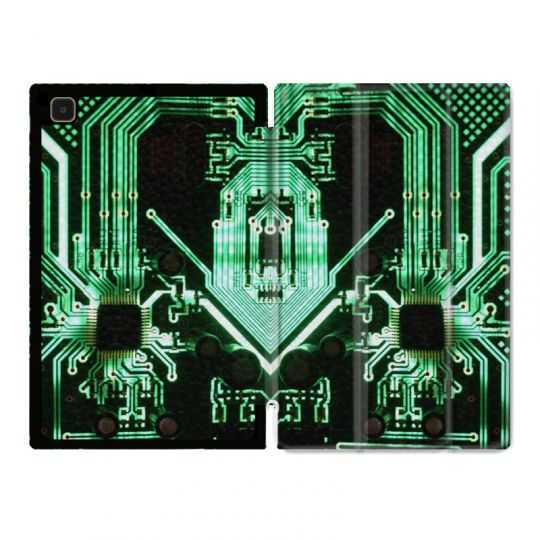 Housse Smart Cover Pour Samsung Galaxy Tab A7 (10.4) Trompe Oeil Composant