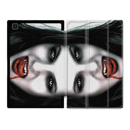 Housse Smart Cover Pour Samsung Galaxy Tab A7 (10.4) Vampire Blanc