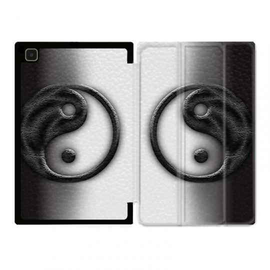Housse Smart Cover Pour Samsung Galaxy Tab A7 (10.4) Yin Yang 3d