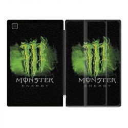 Housse Smart Cover Pour Samsung Galaxy Tab A7 (10.4) Monster Energy Vert