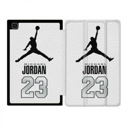 Housse Smart Cover Pour Samsung Galaxy Tab A7 (10.4) Jordan 23 Blanc