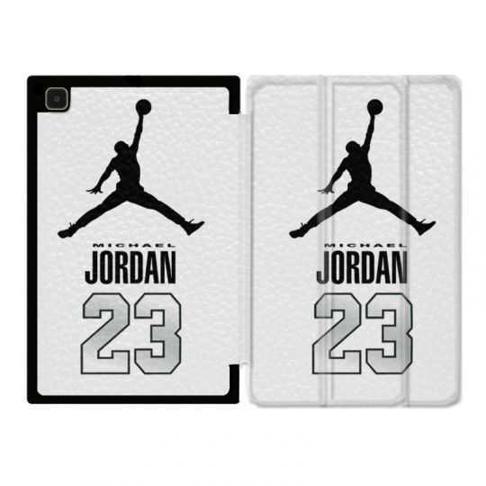 Housse Smart Cover Pour Samsung Galaxy Tab A7 (10.4) Jordan 23 Blanc