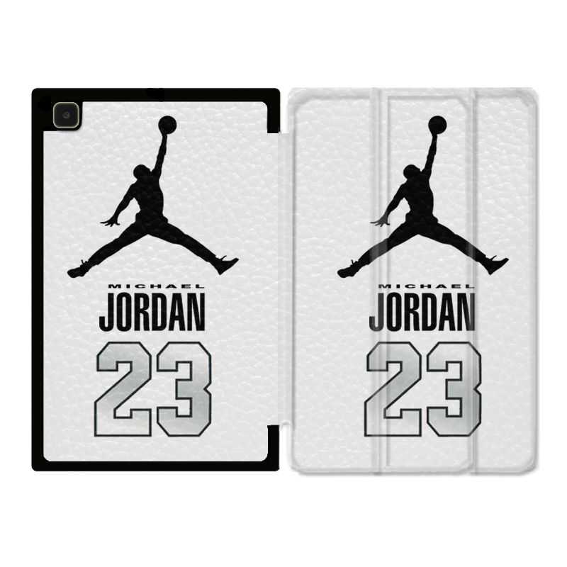 Housse Smart Cover Pour Samsung Galaxy Tab A7 (10.4) Jordan 23 Blanc