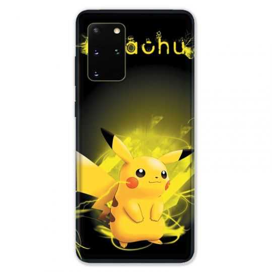 Coque pour Samsung Galaxy S20 PLUS Pokemon Pikachu eclair