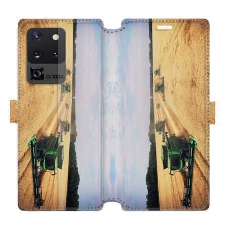 Housse cuir portefeuille pour Samsung Galaxy S20 Ultra Agriculture Moissonneuse