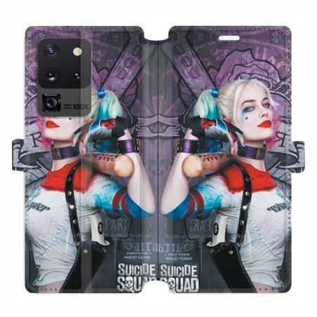 Housse cuir portefeuille pour Samsung Galaxy S20 Ultra Harley Quinn Batte