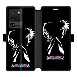 Housse cuir portefeuille pour Samsung Galaxy S20 Ultra Manga Bleach duo