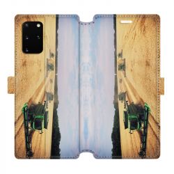 Housse cuir portefeuille pour Samsung Galaxy S20 Plus Agriculture Moissonneuse