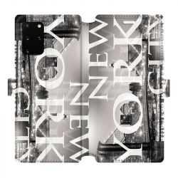 Housse cuir portefeuille pour Samsung Galaxy S20 Plus Amerique USA New York