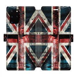 Housse cuir portefeuille pour Samsung Galaxy S20 Plus Angleterre UK Jean's