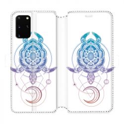 Housse cuir portefeuille pour Samsung Galaxy S20 Plus Animaux Maori tortue color