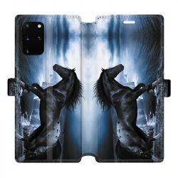 Housse cuir portefeuille pour Samsung Galaxy S20 Plus Cheval