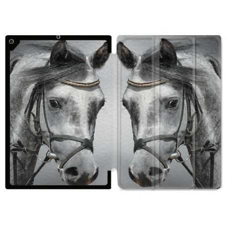 Housse Smart Cover pour Ipad Air 3 / Pro 10.5 Cheval Blanc