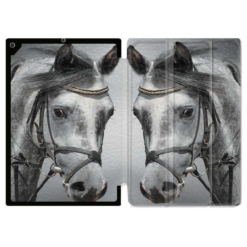 Housse Smart Cover pour Ipad Air 3 / Pro 10.5 Cheval Blanc