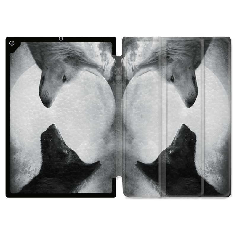 Housse Smart Cover pour Ipad Air 3 / Pro 10.5 Loup Duo