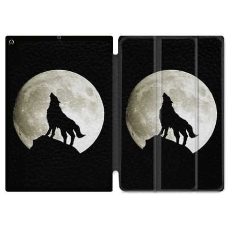 Housse Smart Cover pour Ipad Air 3 / Pro 10.5 Loup Noir