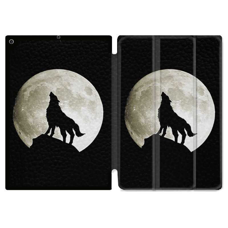 Housse Smart Cover pour Ipad Air 3 / Pro 10.5 Loup Noir