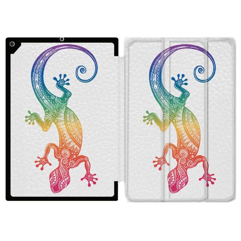 Housse Smart Cover pour Ipad Air 3 / Pro 10.5 Animaux Maori Salamandre Color