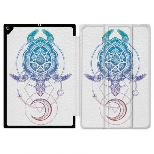 Housse Smart Cover pour Ipad Air 3 / Pro 10.5 Animaux Maori Tortue Color