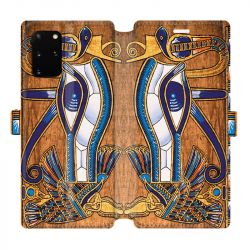 Housse cuir portefeuille pour Samsung Galaxy S20 Plus Egypte Papyrus