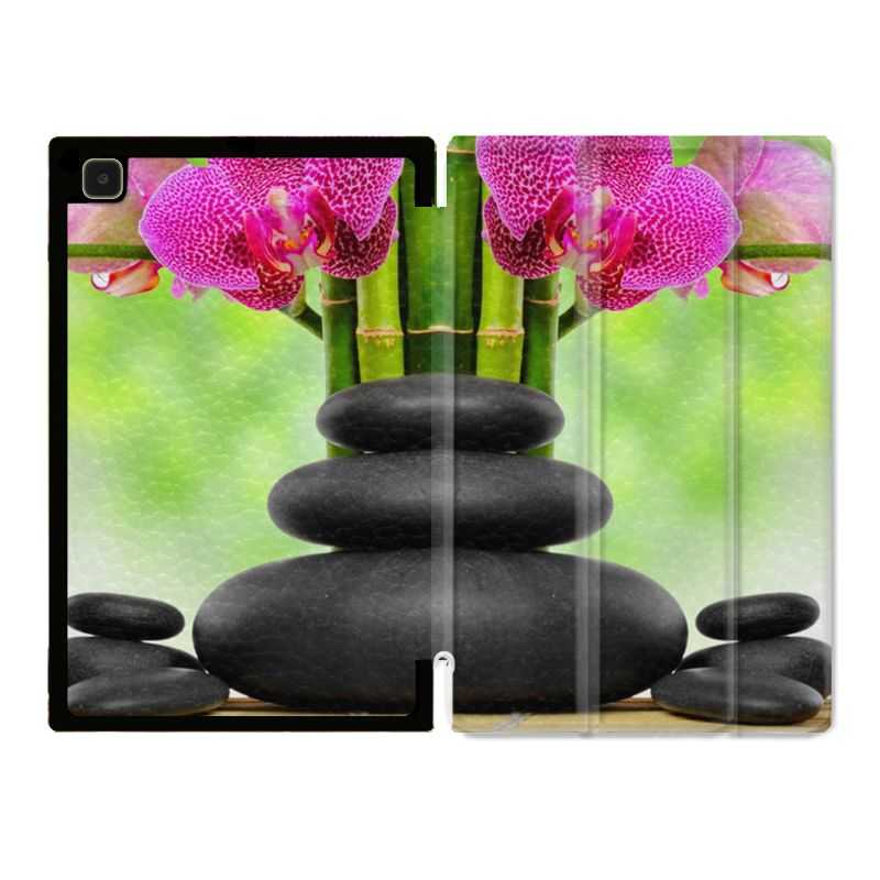 Housse Smart Cover Pour Samsung Galaxy Tab A7 (10.4) Orchidee Eau