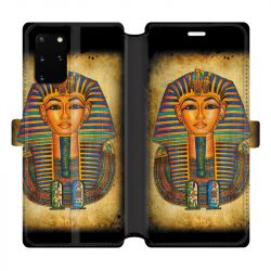 Housse cuir portefeuille pour Samsung Galaxy S20 Plus Egypte Pharaon