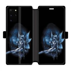 Housse cuir portefeuille pour Samsung Galaxy S20 Plus Fee Bleu