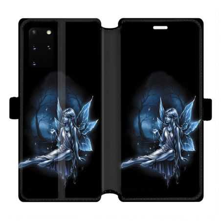 Housse cuir portefeuille pour Samsung Galaxy S20 Plus Fee Bleu