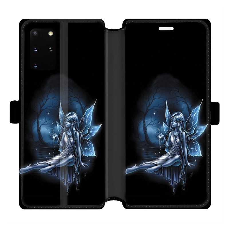 Housse cuir portefeuille pour Samsung Galaxy S20 Plus Fee Bleu