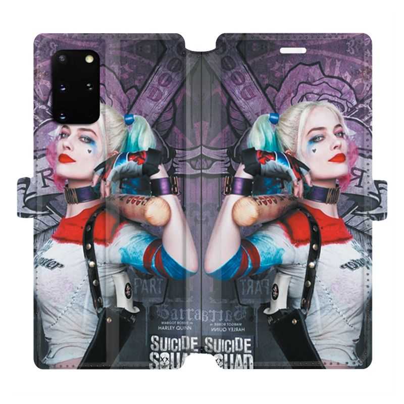 Housse cuir portefeuille pour Samsung Galaxy S20 Plus Harley Quinn Batte