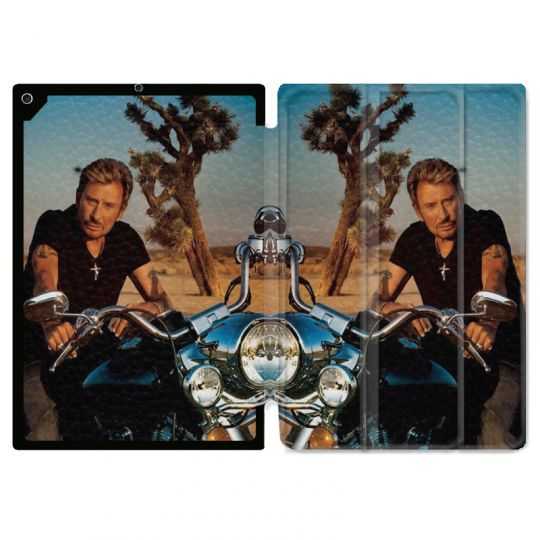 Housse Smart Cover pour Ipad Air 3 / Pro 10.5 Johnny Hallyday Moto